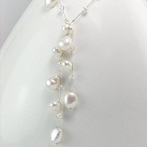 001A 🆕 Necklace Beaded Freshwater Pearls & Glass